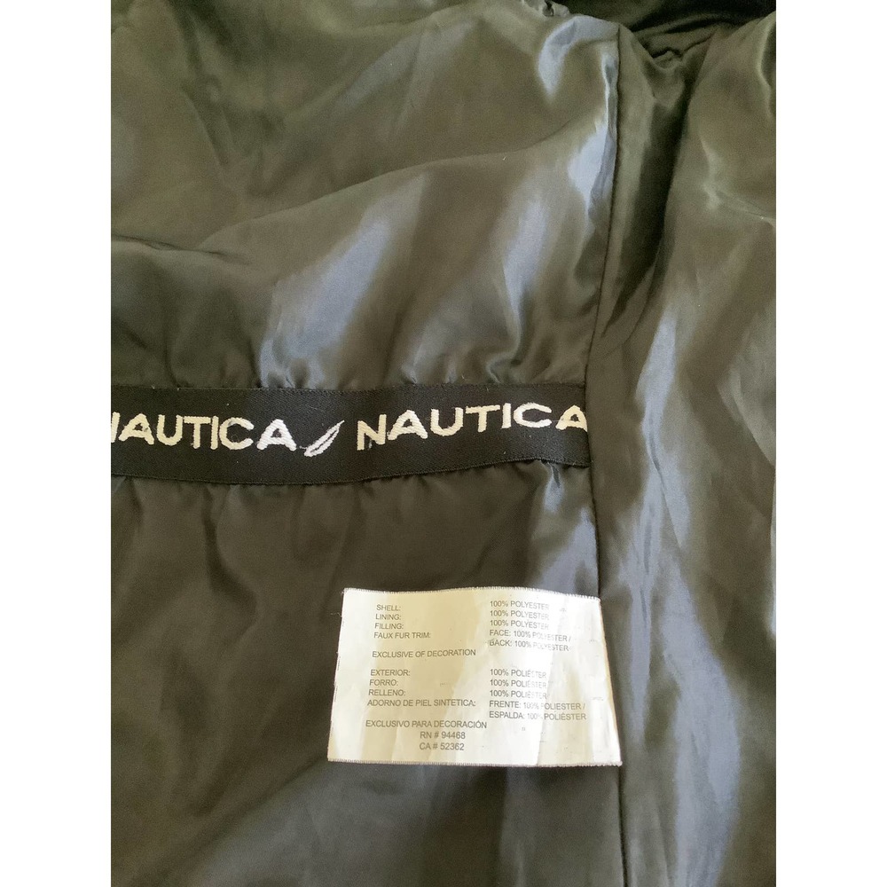NAUTICA WATER RESISTANT BLACK  QUILTED PUFFER JACKET M - Picture 6 of 10